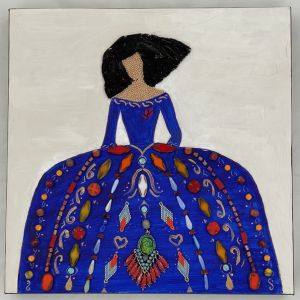 Menina with jeweled dress