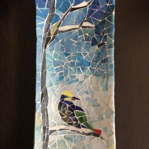 Glass bird tray - Vitral